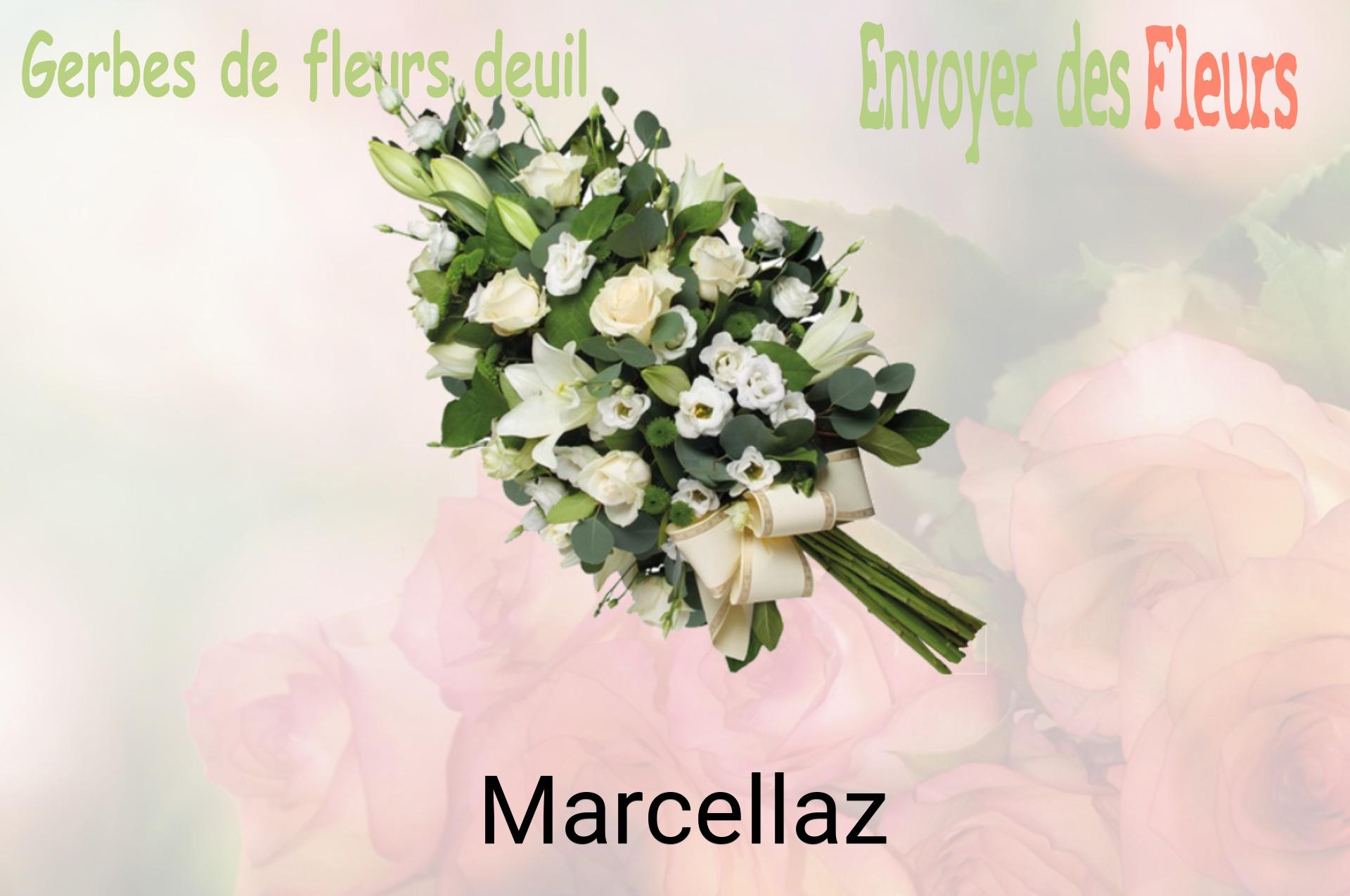 Gerbe de fleurs de deuil livrée à Marcellaz
